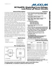 MAX6390XS31D4+T Datenblatt PDF