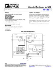 ADF4360-4BCPZRL7 datasheet.datasheet_page 1