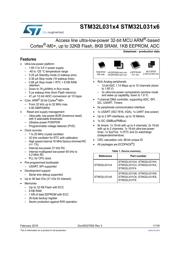 STM32L031K6T7 datasheet.datasheet_page 1