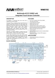 WM8731CSEFL datasheet.datasheet_page 1