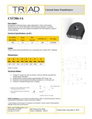 CST306-1A-B 数据规格书 1
