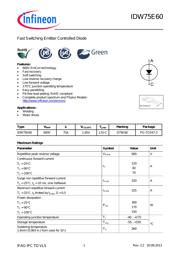 IDW75E60FKSA1 数据规格书 1