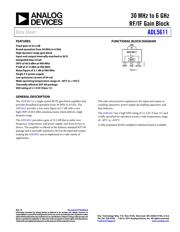 ADL5611ARKZ-R7 Datenblatt PDF