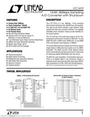LTC1419 数据规格书 1