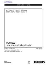 PCF8593 数据规格书 1