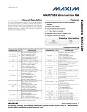MAX7359EVKIT+ 数据规格书 1