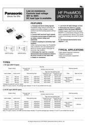 AQV101AZ Datenblatt PDF