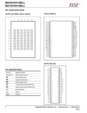 IS61WV6416BLL-12TLI datasheet.datasheet_page 2