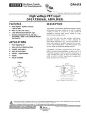 OPA445AU Datenblatt PDF