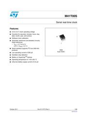 M41T00SM6F Datenblatt PDF