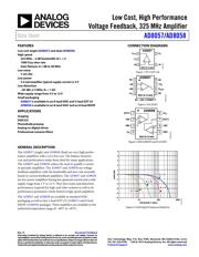 AD8058 datasheet.datasheet_page 1