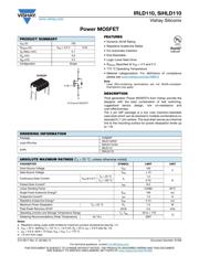 IRLD110 Datenblatt PDF