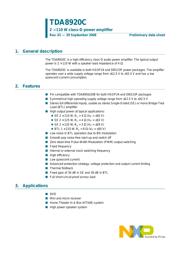 TDA8920CTH datasheet.datasheet_page 1