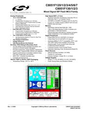 C8051F121 Datenblatt PDF