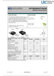 AOTF5N100 datasheet.datasheet_page 1