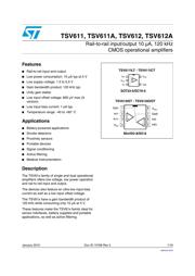 TSV611AILT datasheet.datasheet_page 1