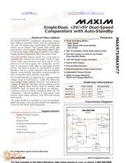 MAX975 数据规格书 1
