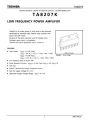 TA8207 数据规格书 1