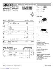 IXBH12N300 数据规格书 1