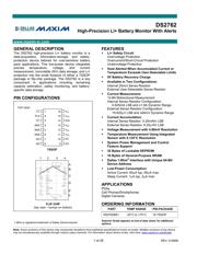 DS2762BE+025/T&R datasheet.datasheet_page 1