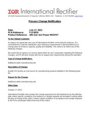 IRF1404ZPBF 数据规格书 1