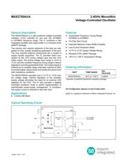 MAX2750AUA+ Datenblatt PDF