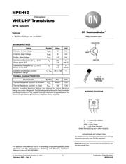 MPSH10G Datenblatt PDF