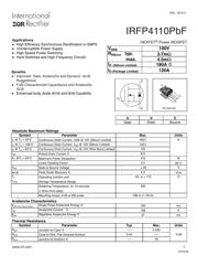 IRFP4110PBF 数据规格书 1