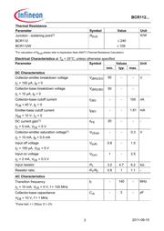 BCR112E6327HTSA1 数据规格书 2