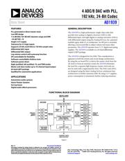 AD1939YSTZ Datenblatt PDF