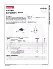 FQP13N10 datasheet.datasheet_page 1