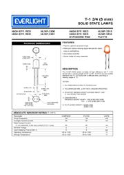 HLMP-3301 数据规格书 1