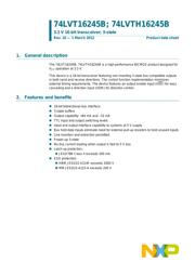 74LVT16245MTDX Datenblatt PDF