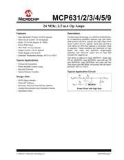 MCP633T-E/CHY 数据规格书 1