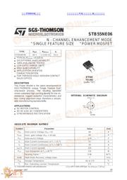 STB55NE06 数据规格书 1