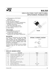 BUL310 datasheet.datasheet_page 1