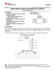 CDCV304PWG4 数据规格书 1