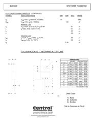 MJE13005 数据规格书 2