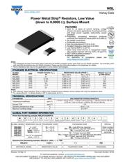 WSL2010R0100FEA 数据规格书 1