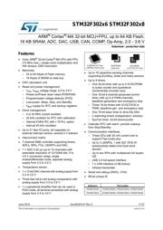 STM32F302K8U6TR 数据规格书 1