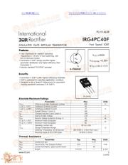 IRG4PC40 datasheet.datasheet_page 1