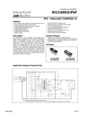 IRS2166DPBF 数据规格书 1