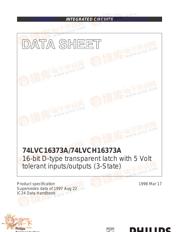 74LVC16373 数据规格书 1