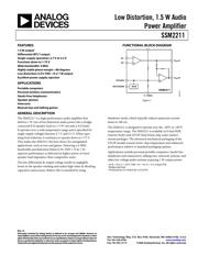 SSM2211CP-R2 datasheet.datasheet_page 1