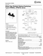 OPB802L51 数据规格书 1