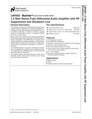 LM4928SD datasheet.datasheet_page 2