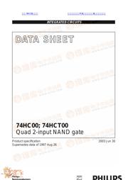 74HC05D 数据规格书 1