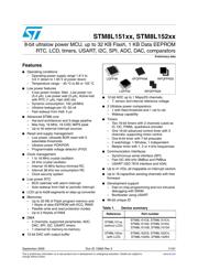 STM8L151G4U6TR 数据规格书 1