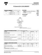 SI2323DS-T1-E3 数据规格书 1