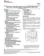 TAS5611PHD Datenblatt PDF